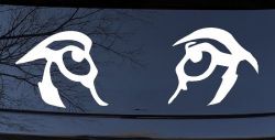 Wolf Eyes Car or Truck Window Decal Sticker