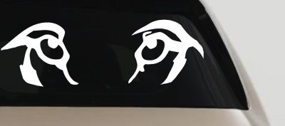 Wolf Eyes Car or Truck Window Vinyl Decal Sticker