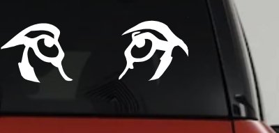 Wolf Eyes Car or Truck Window Vinyl Decal Sticker
