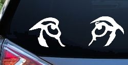 Wolf Eyes Car or Truck Window Decal Sticker