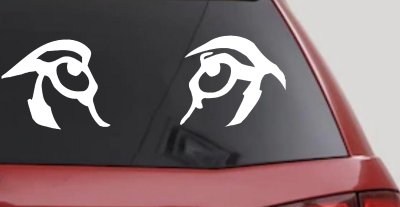 Wolf Eyes Car or Truck Window Vinyl Decal Sticker