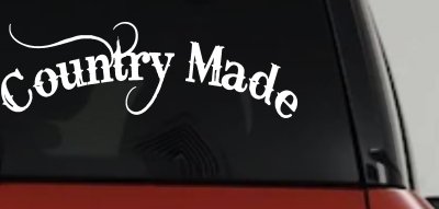 Country Made Car or Truck Window Vinyl Decal Sticker
