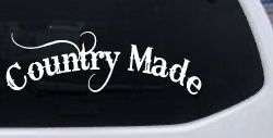 Country Made Car or Truck Window Decal Sticker