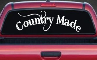 Country Made Car or Truck Window Decal Sticker