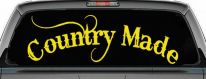 Country Made Car or Truck Window Decal Sticker (Yellow)