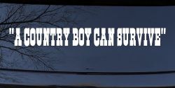 A Country Boy Can Survive Car or Truck Window Decal Sticker
