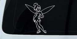 Tinkerbell Tinker Bell Standing Fairy Tale Car or Truck Window Decal Sticker
