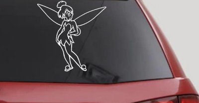Tinkerbell Tinker Bell Standing Fairy Tale Car or Truck Window Vinyl Decal Sticker
