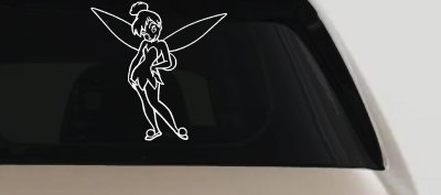Tinkerbell Tinker Bell Standing Fairy Tale Car or Truck Window Vinyl Decal Sticker