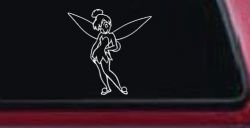 Tinkerbell Tinker Bell Standing Fairy Tale Car or Truck Window Decal Sticker