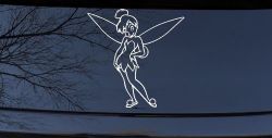 Tinkerbell Tinker Bell Standing Fairy Tale Car or Truck Window Decal Sticker