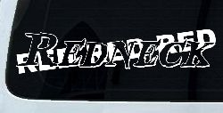 RED RED RED Redneck Country Car or Truck Window Decal Sticker