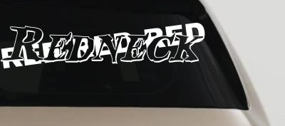 RED RED RED Redneck Country Car or Truck Window Vinyl Decal Sticker