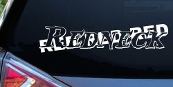 RED RED RED Redneck Country Car or Truck Window Decal Sticker