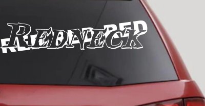 RED RED RED Redneck Country Car or Truck Window Vinyl Decal Sticker