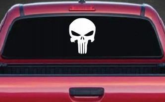 Punisher Skull Car or Truck Window Decal Sticker