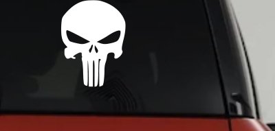 Punisher Skull Car or Truck Window Vinyl Decal Sticker
