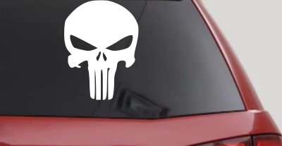 Punisher Skull Car or Truck Window Vinyl Decal Sticker