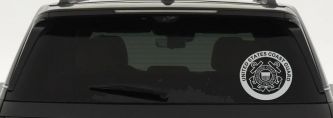 United States Coast Guard  Military Car or Truck Window Decal Sticker (Light Gray)