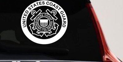 United States Coast Guard  Military Car or Truck Window Vinyl Decal Sticker