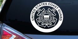 United States Coast Guard  Military Car or Truck Window Decal Sticker