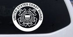 United States Coast Guard  Military Car or Truck Window Decal Sticker