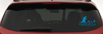 Godzilla Wants Your Stick Family Funny Car or Truck Window Decal Sticker (Blue)
