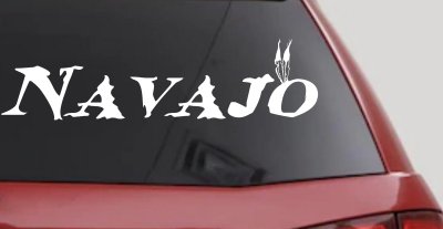 Navajo Indian Western Car or Truck Window Vinyl Decal Sticker