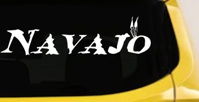 Navajo Indian Western Car or Truck Window Vinyl Decal Sticker