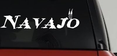 Navajo Indian Western Car or Truck Window Vinyl Decal Sticker