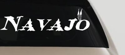 Navajo Indian Western Car or Truck Window Vinyl Decal Sticker