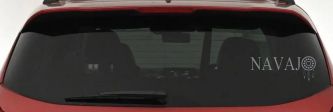 Navaho with Dreamcatcher O Native American Indian Dream Catcher Car or Truck Window Decal Sticker (Telegrey)