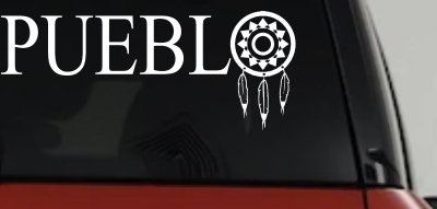 Pueblo with Dreamcatcher O Native American Indian Dream Catcher Car or Truck Window Vinyl Decal Sticker