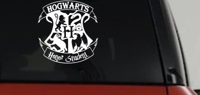 Hogwarts Honor Student Potter Car or Truck Window Vinyl Decal Sticker