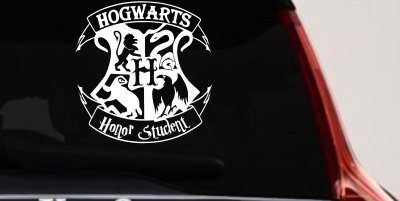 Hogwarts Honor Student Potter Car or Truck Window Vinyl Decal Sticker