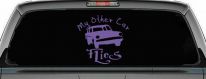 My Other Car Flies Potter Car or Truck Window Decal Sticker (Purple)