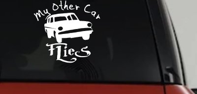 My Other Car Flies Potter Car or Truck Window Vinyl Decal Sticker