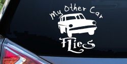 My Other Car Flies Potter Car or Truck Window Decal Sticker