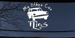 My Other Car Flies Potter Car or Truck Window Decal Sticker