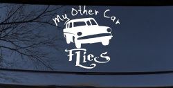 My Other Car Flies Potter Car or Truck Window Decal Sticker