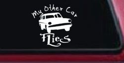 My Other Car Flies Potter Car or Truck Window Decal Sticker