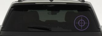 Crosshairs Hunting Car or Truck Window Decal Sticker (Purple)