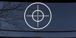 Crosshairs Hunting Car or Truck Window Decal Sticker