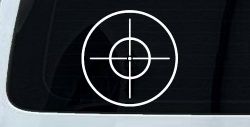Crosshairs Hunting Car or Truck Window Decal Sticker