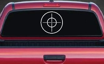 Crosshairs Hunting Car or Truck Window Decal Sticker