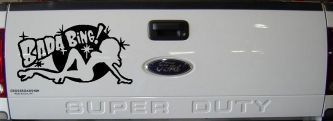 Bada Bing Car or Truck Window Decal Sticker (Black)
