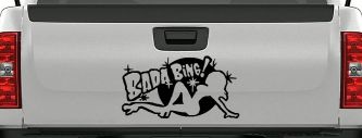 Bada Bing Car or Truck Window Decal Sticker (Matte Black)
