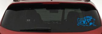 Bada Bing Car or Truck Window Decal Sticker (Sky Blue)
