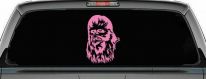 Chewbacca Sci Fi Car or Truck Window Decal Sticker (Pink)