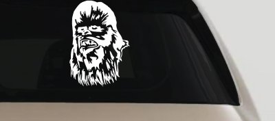 Chewbacca Sci Fi Car or Truck Window Vinyl Decal Sticker